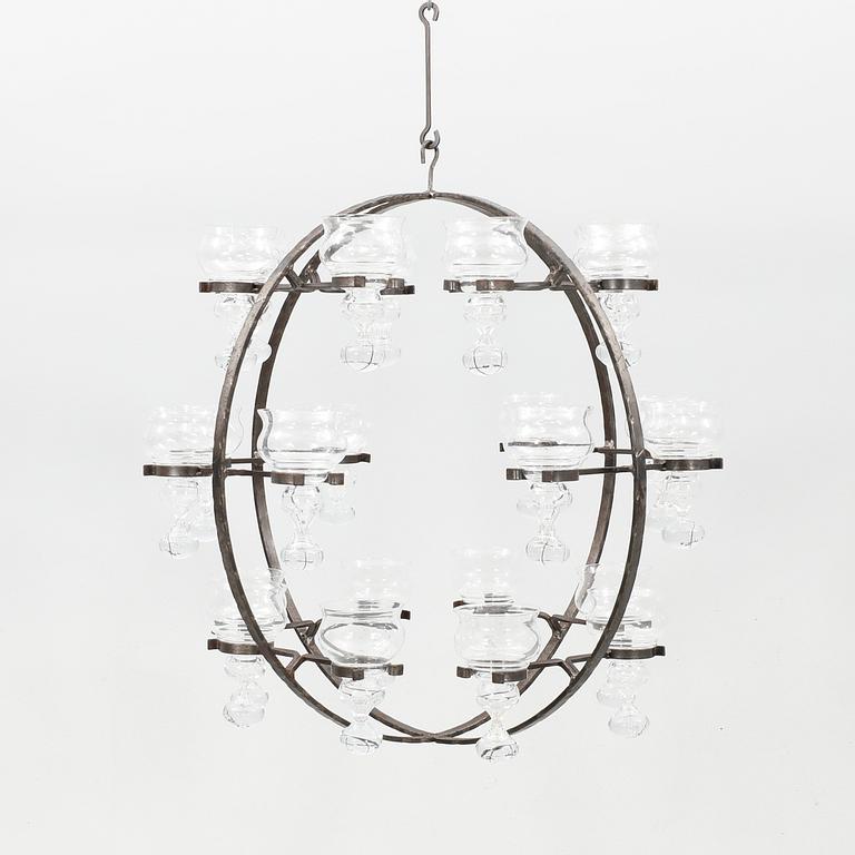 Bertil Vallien, chandelier Kosta Boda late 20th century.