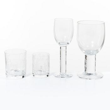 Glasservis, 32 delar, Johansfors, 1900-talets andra hälft.