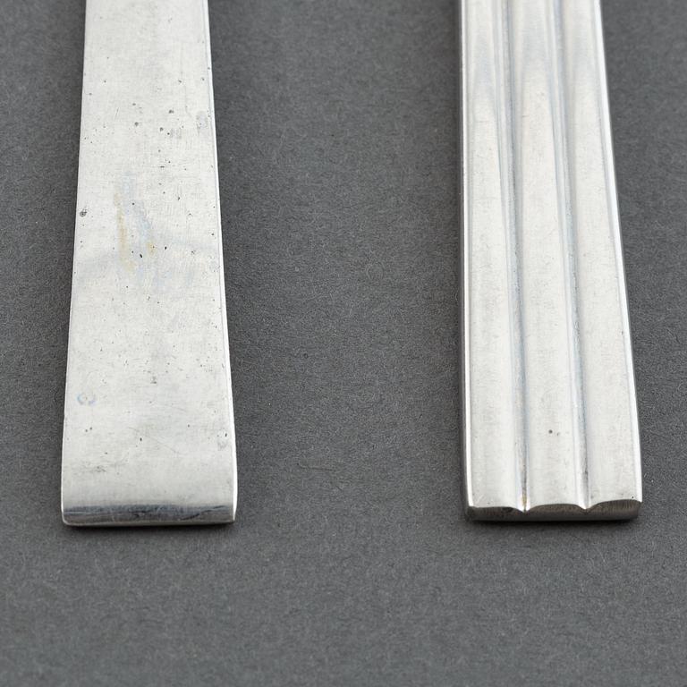 A set of stainless steel flatware, 191 pcs, "Thebe", design Folke Ahström for Gense, Sweden, 1950/60s.