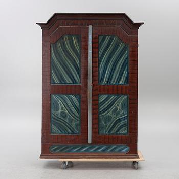 A cabinet, Värmland, dated 1873.