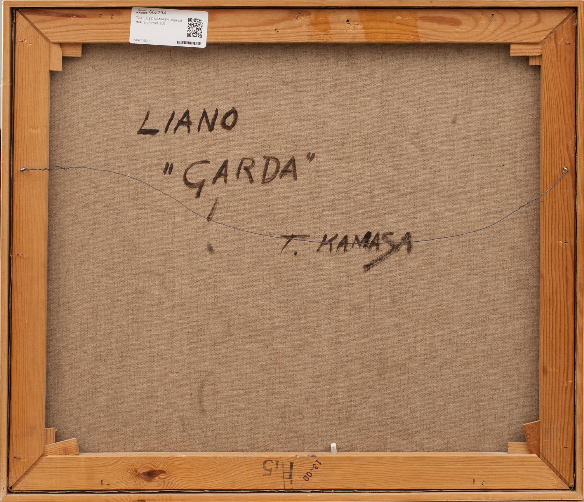 TADEUSZ KAMASA, olja på duk, signerad.