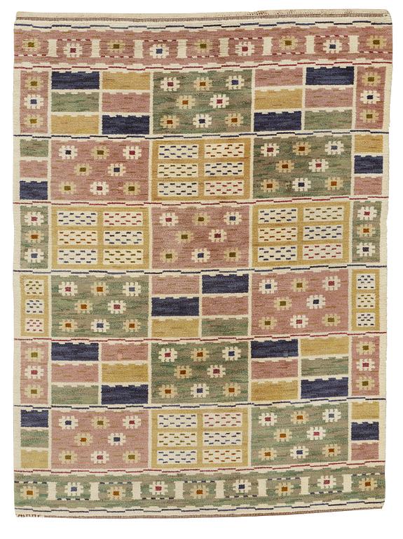 Märta Måås-Fjetterström, A carpet, "Ängarna", knotted pile, ca 244-245,5 x 178,5-181,5 cm, signed AB MMF.