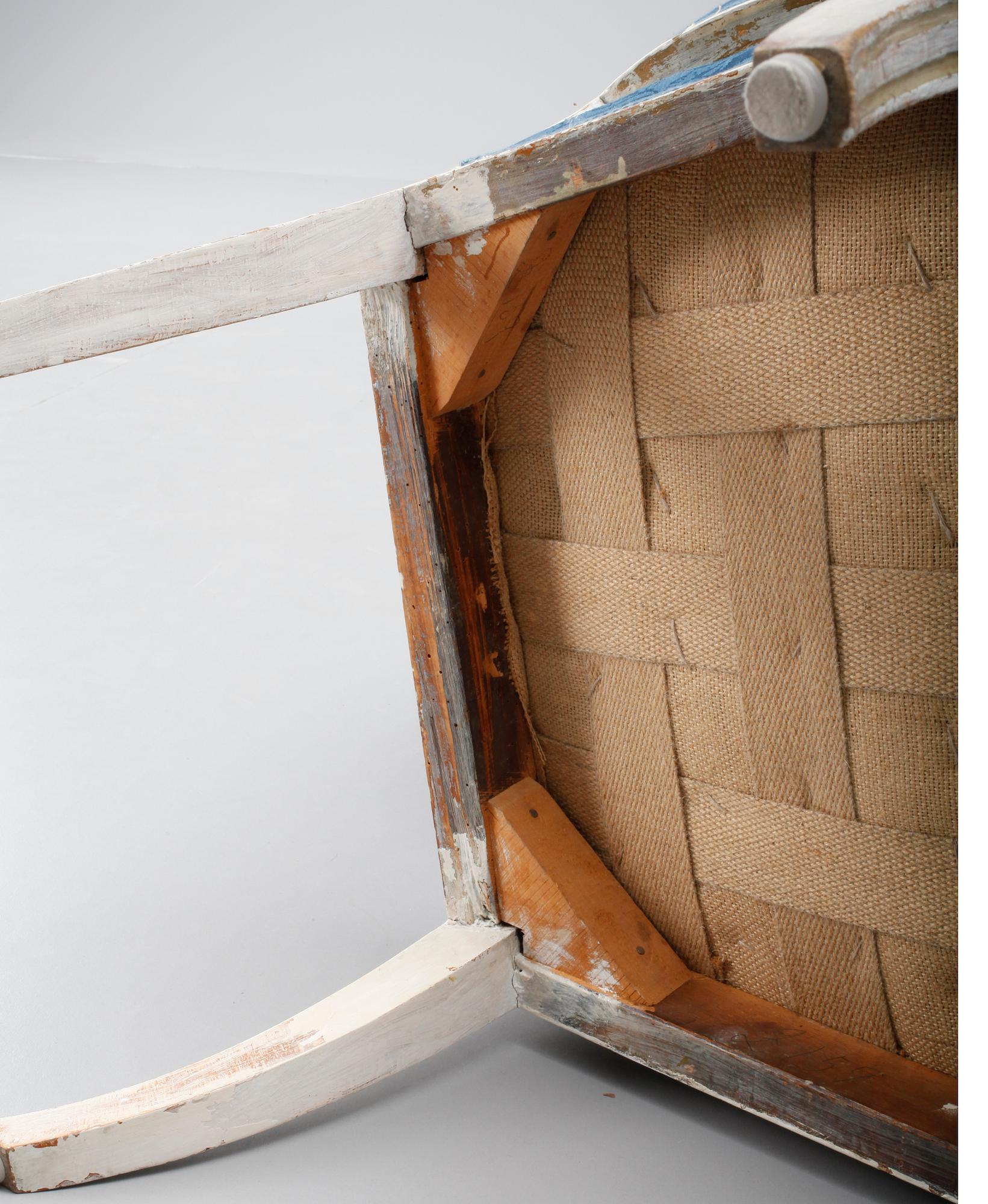 KARMSTOL, sengustaviansk, Ephraim Ståhl, (mästare i Stockholm 1794 - 1820). Signerad ES.