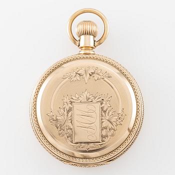 Elgin, pocket watch, hunter, 54 mm.
