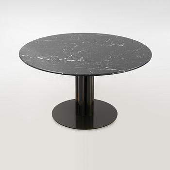 Louise Roe, a 'Roundabout' dining table with marble top.
