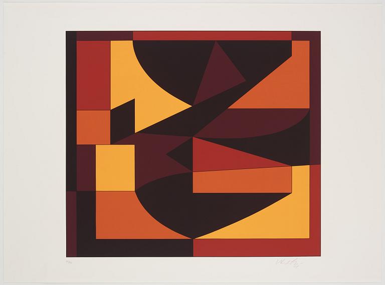 Victor Vasarely, portfolio with 5 silkscreen in colours, signed 60/150.