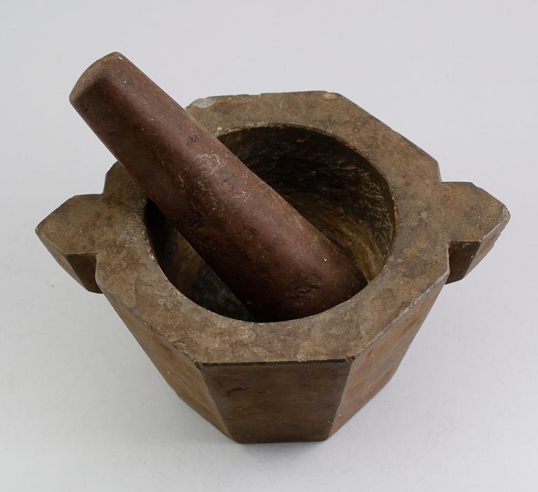 MORTEL, täljsten, 1800-tal.