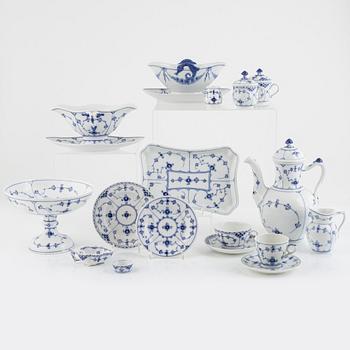 A 43-piece 'Musselmalet' porcelain service, Royal Copenhagen, Denmark.