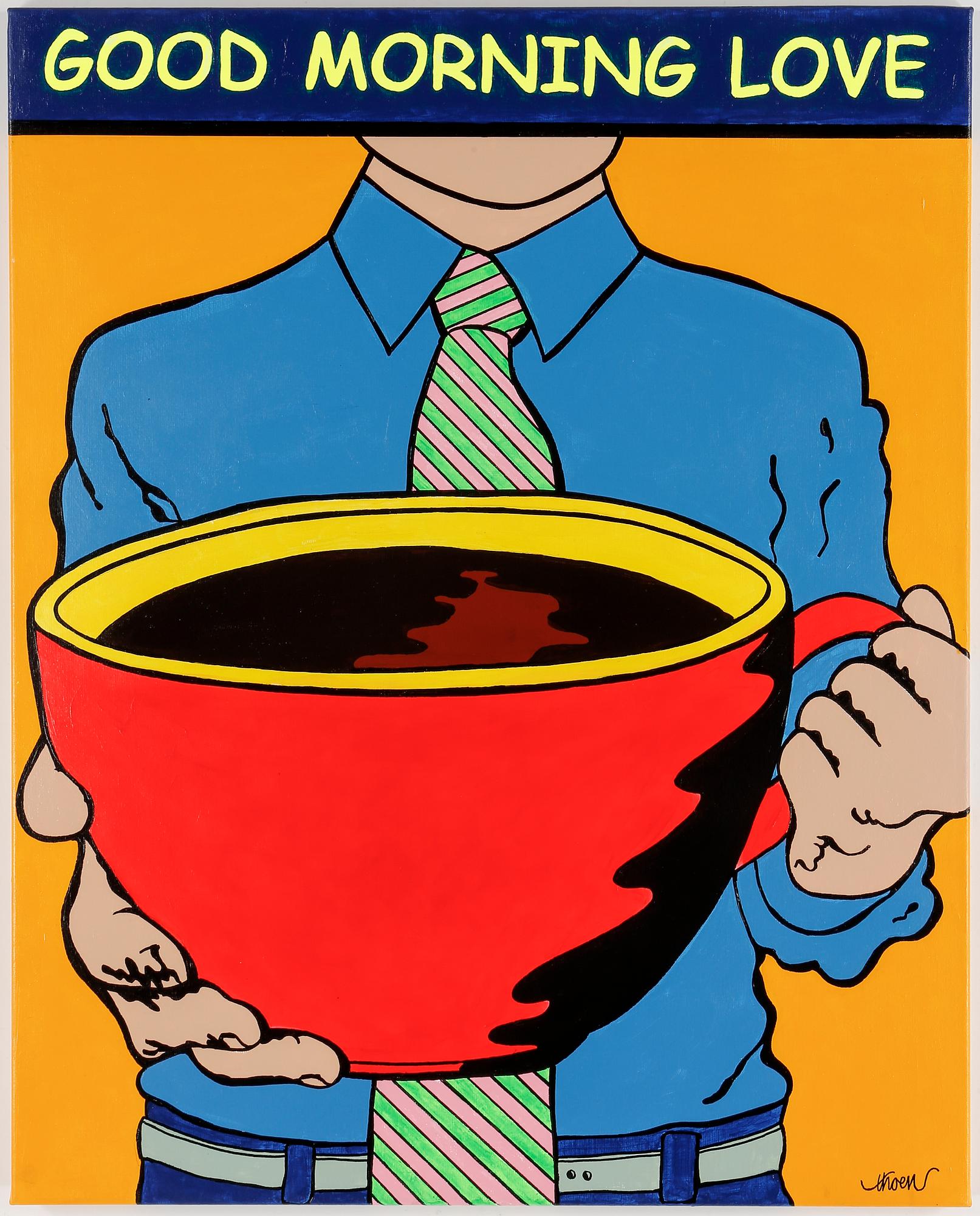 PETTER THOEN, akryl på duk, signerad.