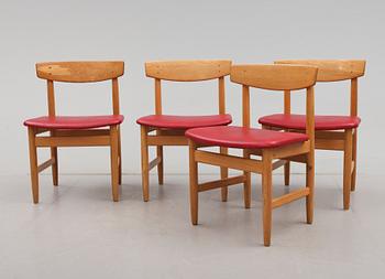 STOLAR, 4 st, och BORD, Børge Mogensen, Karl Andersson & Söner, 1900-talets andra hälft.