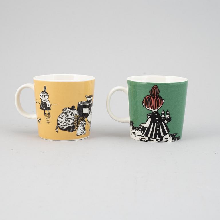 Muminmuggar, 4 st, porslin, Moomin Characters/Bulls, Arabia, Finland, 1991-2013.