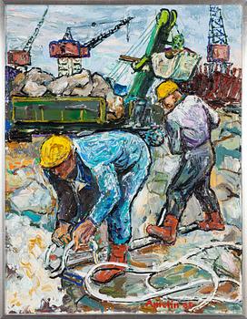 Albin Amelin, Men in work.