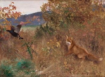 723. Bruno Liljefors, Fox on the hunt.