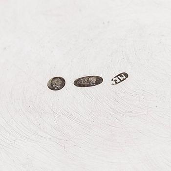 A silver sugar bowl and teaspoon, Moscow first half of the 20th century.