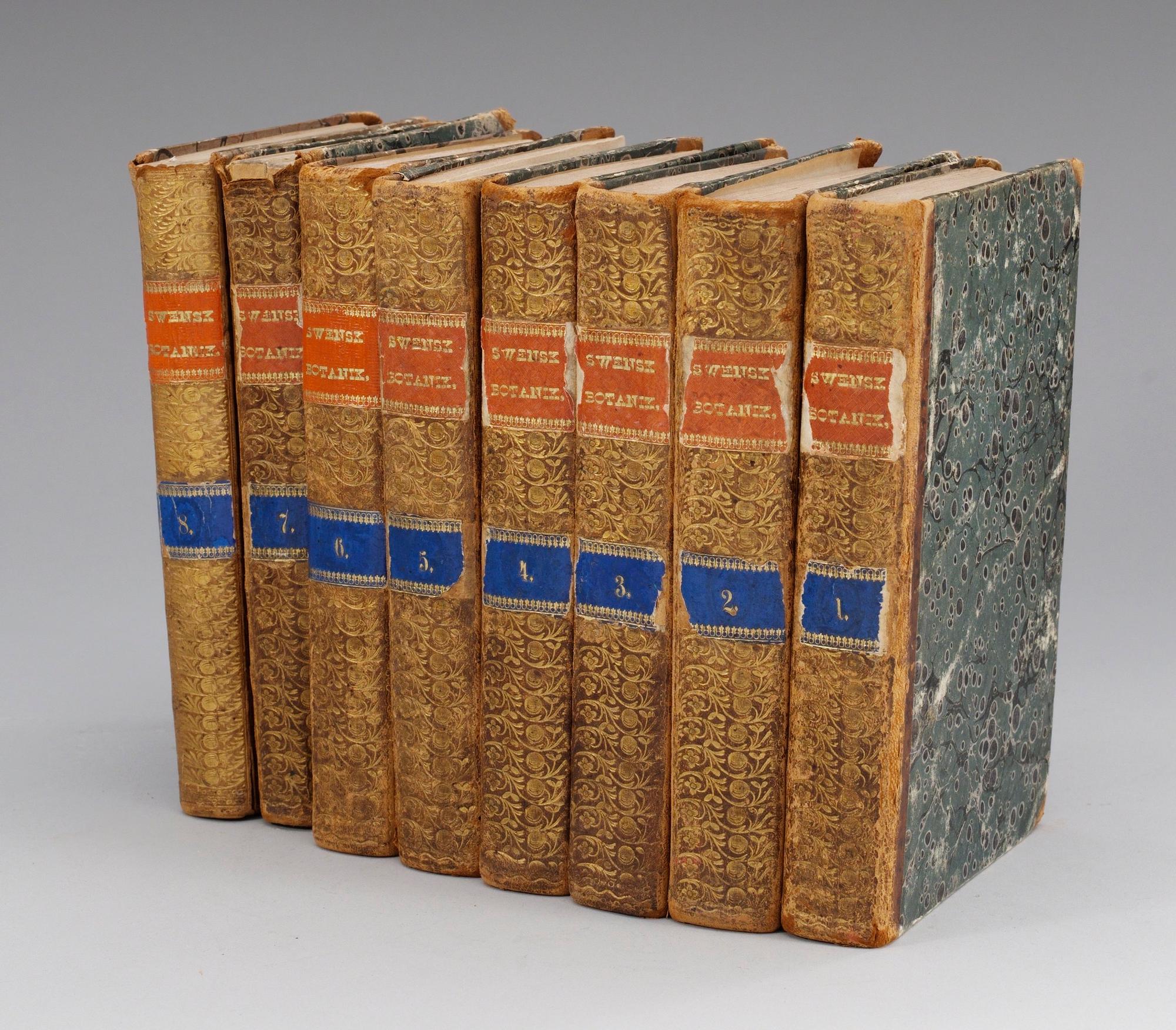Johan Wilhelm Palmstruch, "Svensk botanik", 8 volymer.