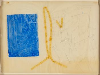 EDDIE FIGGE, mixed media, signed and dated 1966.