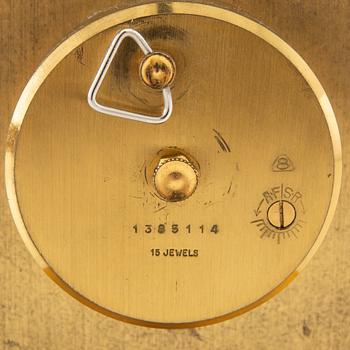 Table clock Imhof Germany second half of the 20th century.