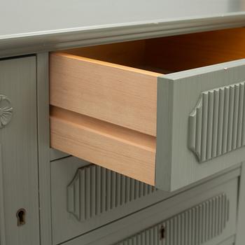 A Gustavian style sideboard, late 20th century.