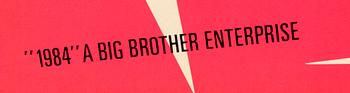 Poster 2 st "1984" Big Brother".