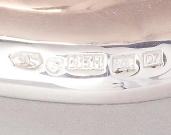 KAFFESERVIS, 3 delar, silver, Hopeakeskus Oy, Tavastehus 1967-68. Totalvikt ca 965 g.
