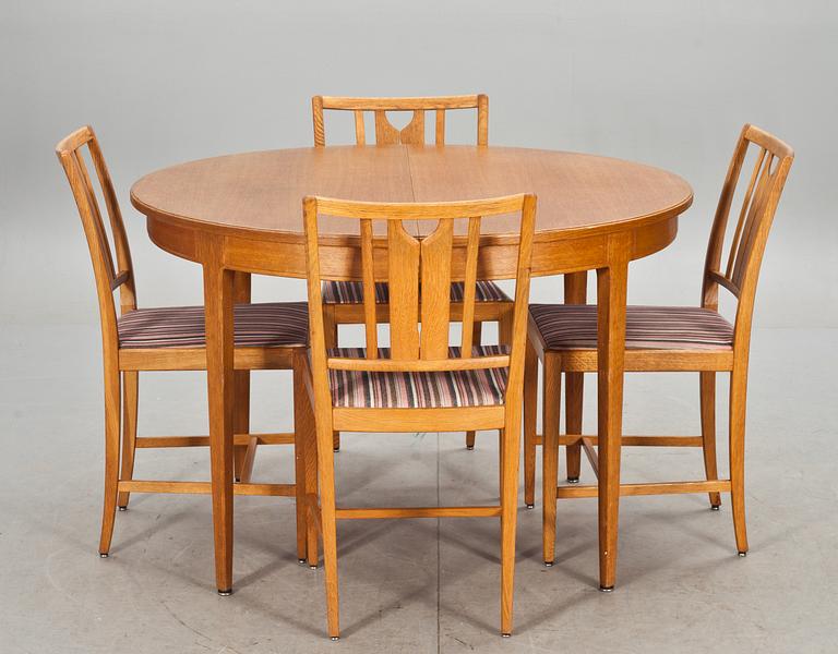 MATSALSMÖBEL, 5 delar, Carl Malmsten, Bodafors.