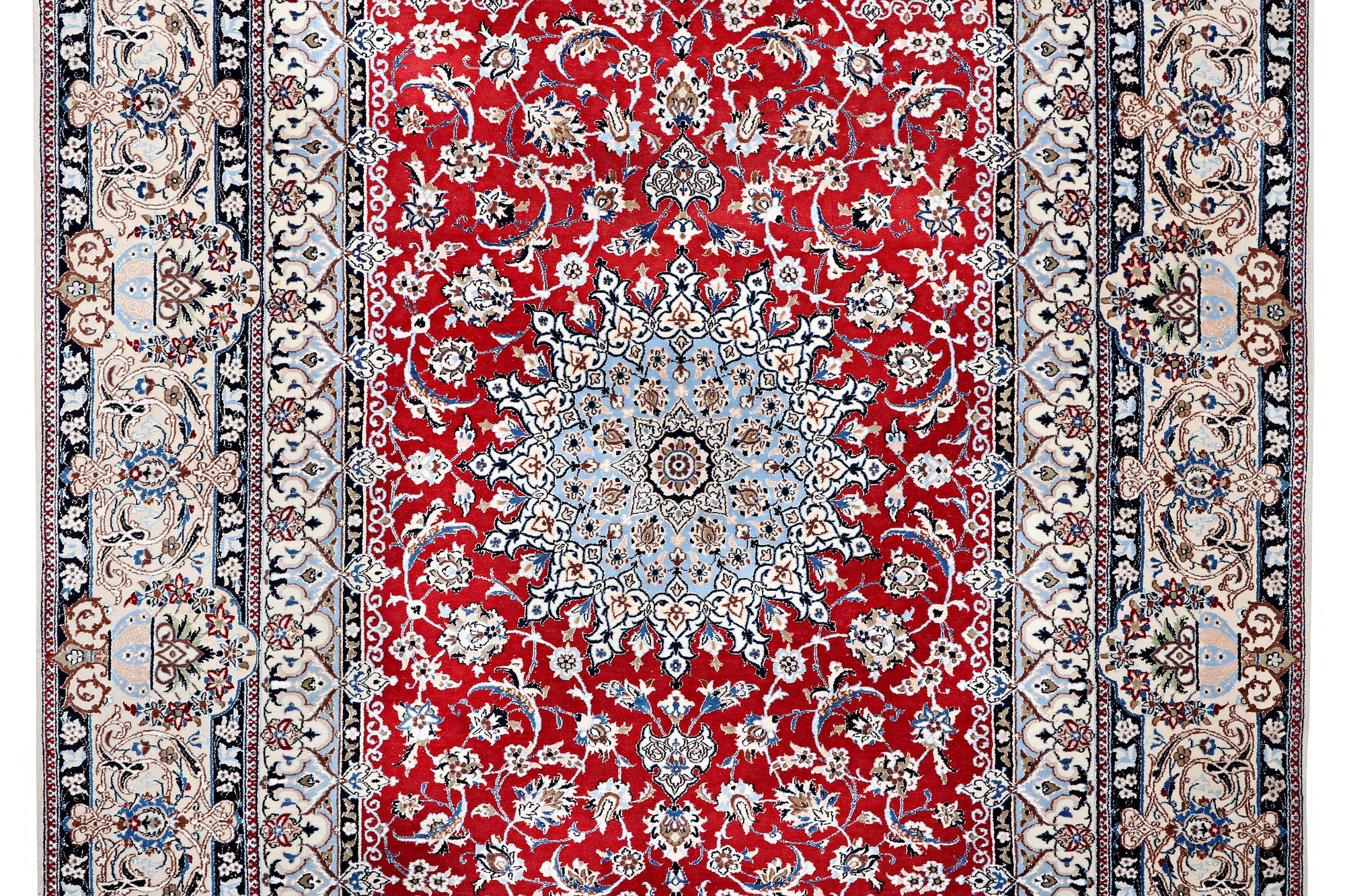 Matta, Nain part silk, 6 laa, ca. 303 x 184 cm.