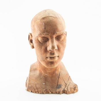Nils Möllerberg, sculpture portrait bust.