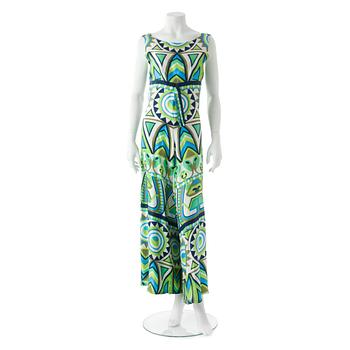 MÄRTHASKOLAN, a silk printed jumpsuit from the 1960s.