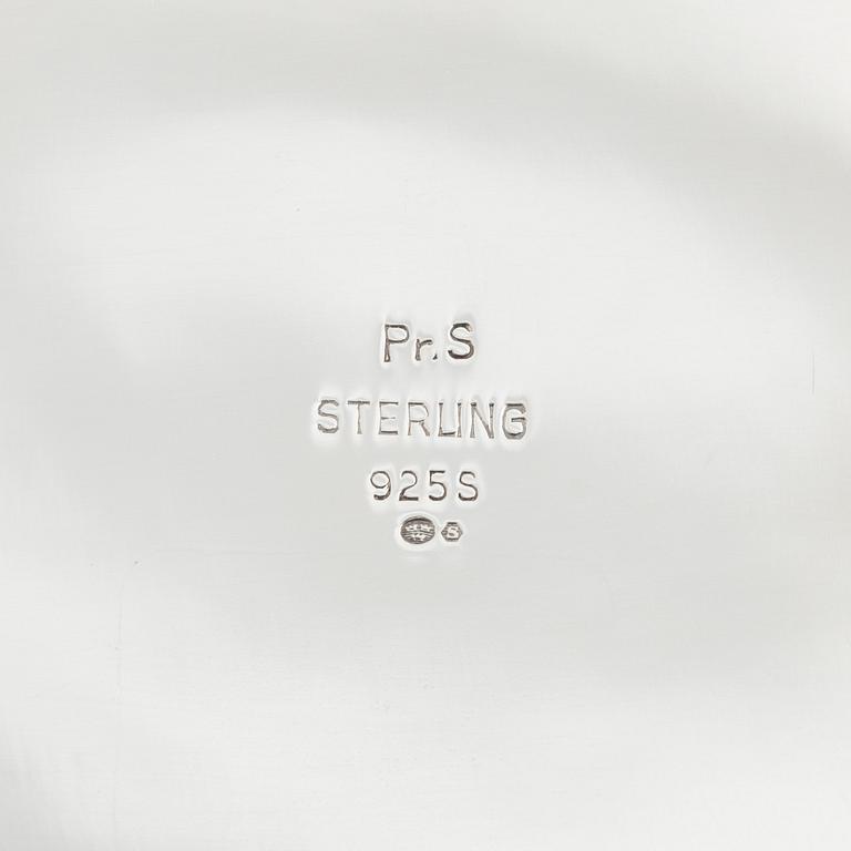 A sterling silver vase, Swedish import marks, circa mid-20th century.