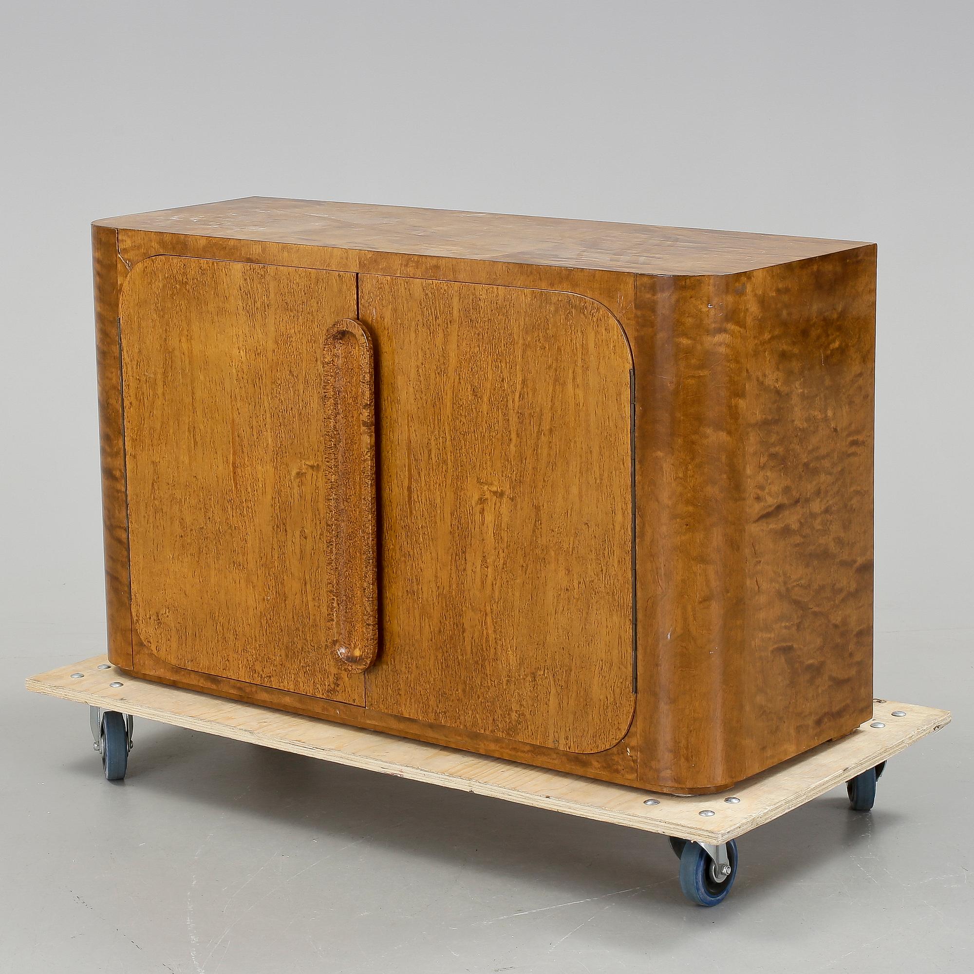 BARSKÅP, art déco, 1930-tal, troligen Finland.