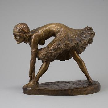 ANDERS OLSON, a bronze sculpture signed A. Olson.