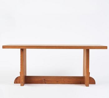 Axel Einar Hjorth, a stained pine "Lovö" table, Nordiska Kompaniet, Sweden 1930s.