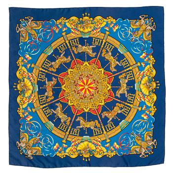 893. HERMÈS, a silk jacquard scarf, "Luna park".