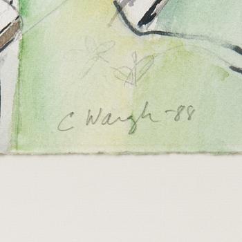 CARL WARGH, vesiväri, signeerattu ja päivätty -88.