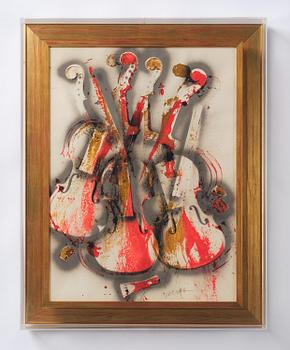 Arman (Armand Pierre Fernandez), "Orange and Grey Concerto".