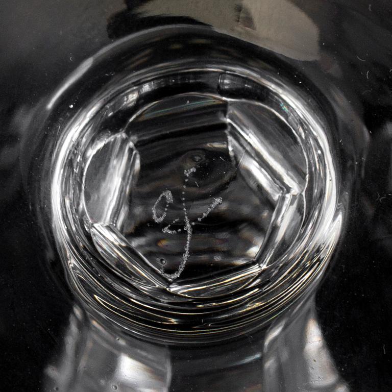 GLASSERVIS, 37 delar, "Karolina", Orrefors, 1900-talets andra hälft.