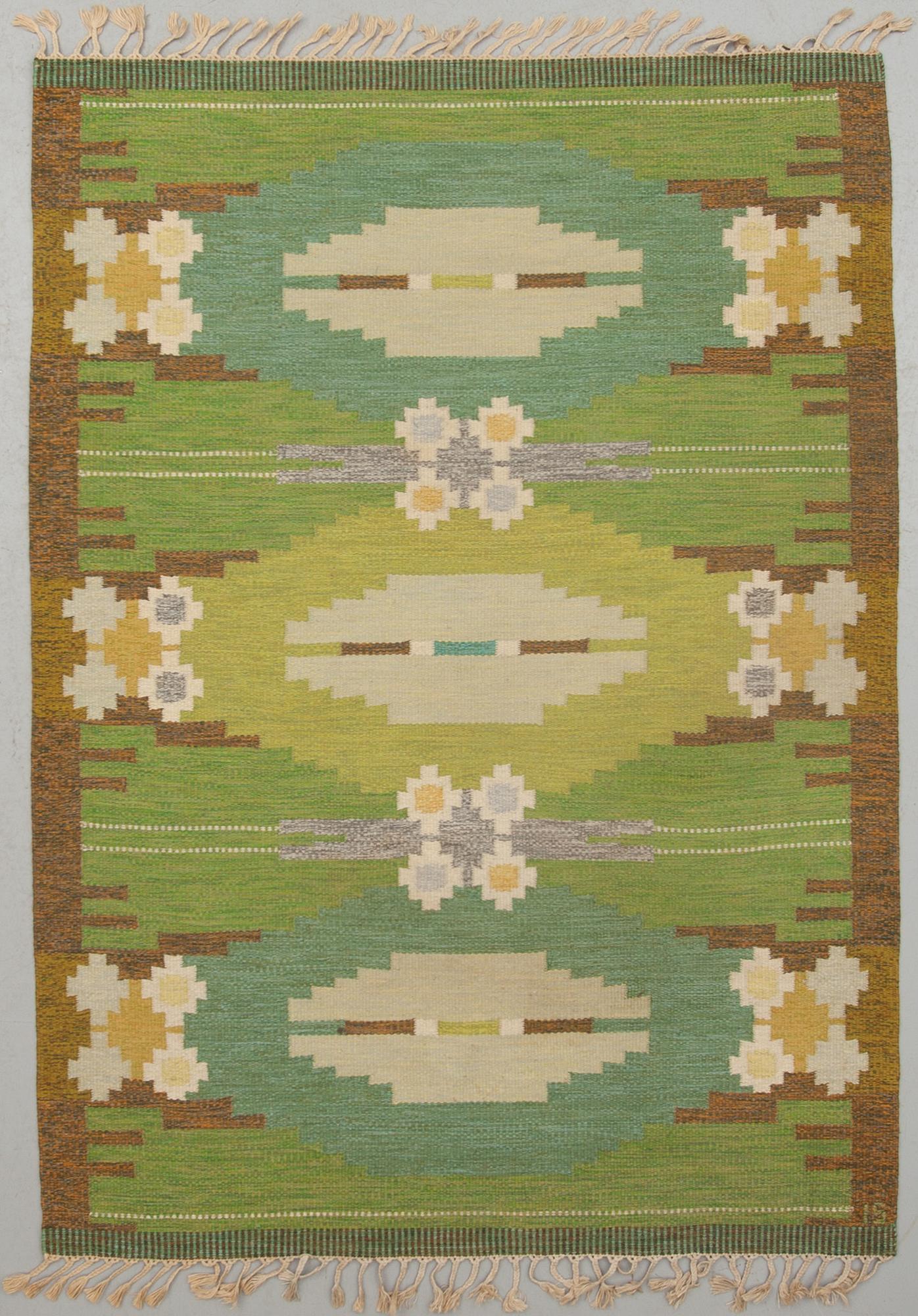 MATTA, rölakan, monogramsignerad, IS (Ingegerd Silow). Ca 229 x 165 cm.