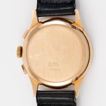 ARMBANDSUR, 18K guld, Coranic, Chronograph, 1900-talets mitt.