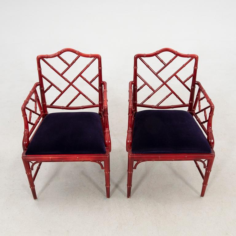 A seven-piece dining suite by Miranda of Sweden, second half of the 20th century.