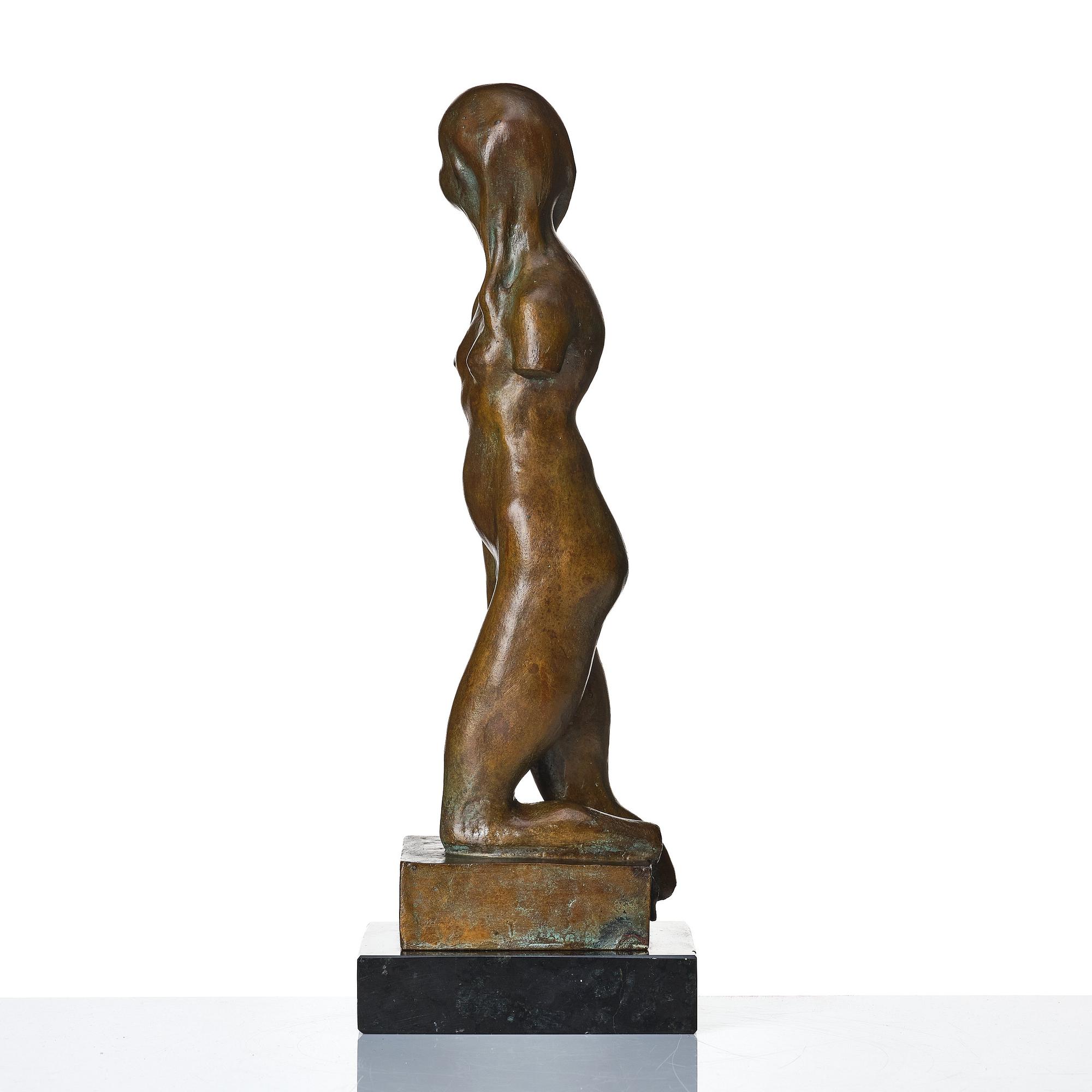 Gunnar Nilsson, sculpture. Signed with monogram. Bronze, height 42.5 cm.