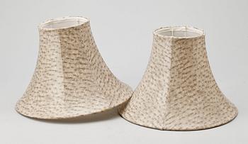 BORDSLAMPOR, ett par, Bergboms, 1900-talets senare hälft.