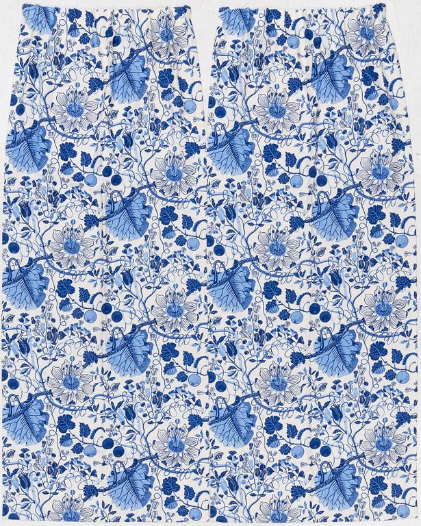 Josef Frank, a pair of 'La Plata' curtains, Svenskt Tenn.