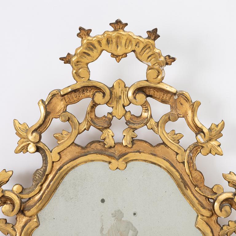 Spegellampetter /speglar, ett par, Spanien, 1800-tal.