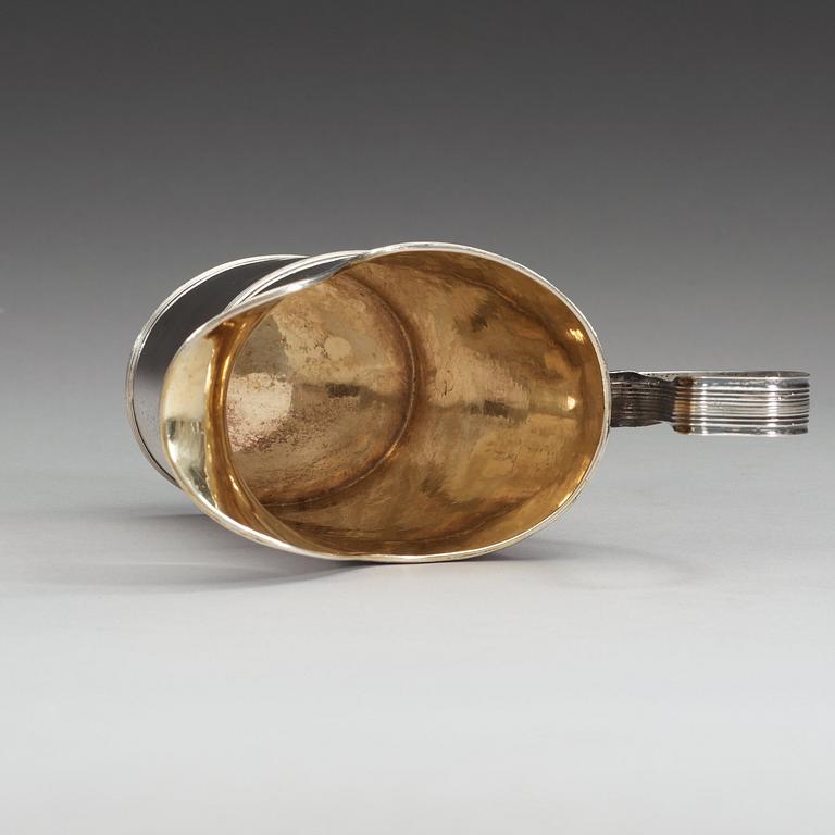 A Swedish early 19th century cream-jug, makers mark of Nils Limnelius, Stockholm 1810.