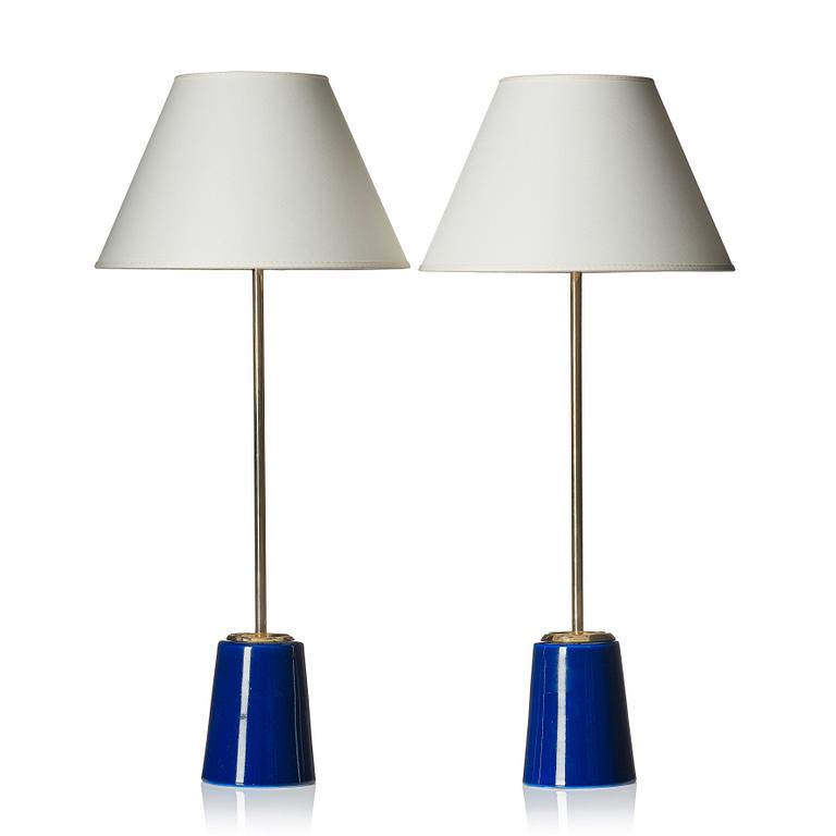 Hans-Agne Jakobsson, a pair of table lamps, Hans-Agne Jakobsson AB, Åhus, 1950s.