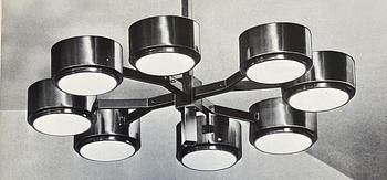 Hans-Agne Jakobsson, taklampa, modell "T 493/8", Hans-Agne Jakobsson AB, Markaryd, 1970-tal.