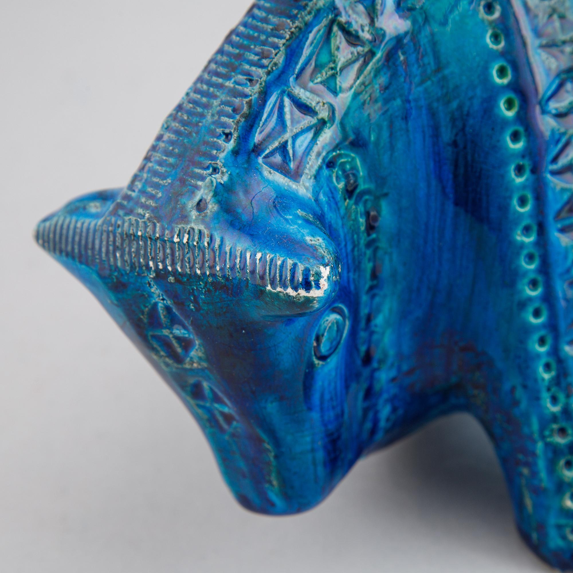 Aldo Londi, Bitossio, tjur samt fat, keramik.