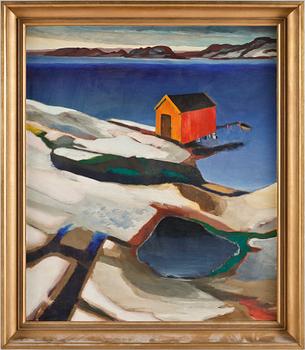 Gunnar Löberg · GUNNAR LÖBERG. Olja på duk. Signerad G. Löberg och daterad 1933.