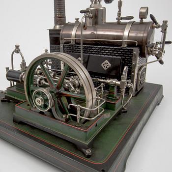 A Doll & Cie steam engine Germany 1930s.