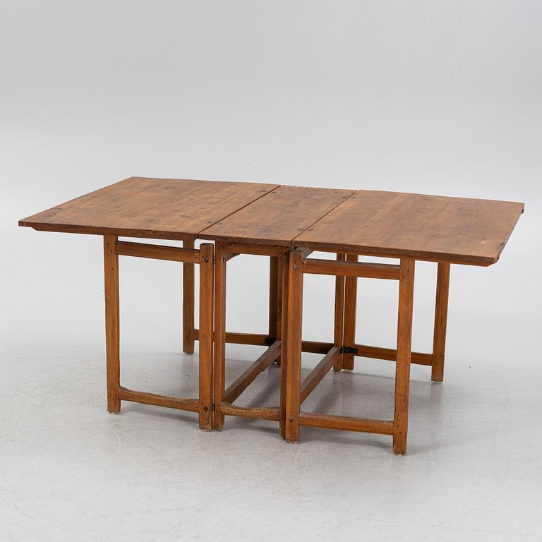 A 19th century gate-leg table.